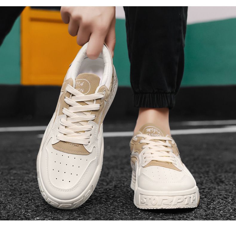 Męskie sznurowane grube tenisówki, buty dla taty buty sportowe, amortyzujące i oddychające buty do biegania koszykówka trening na siłowni_voghion.com