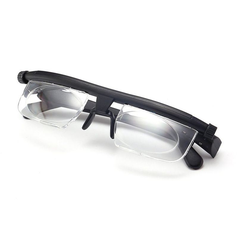 Fashion Adjustable Glasses Lenses Nearsighted Farsighted Computer Reading Driving Unisex Correction Binocular Focus Eyeglass_voghion.com