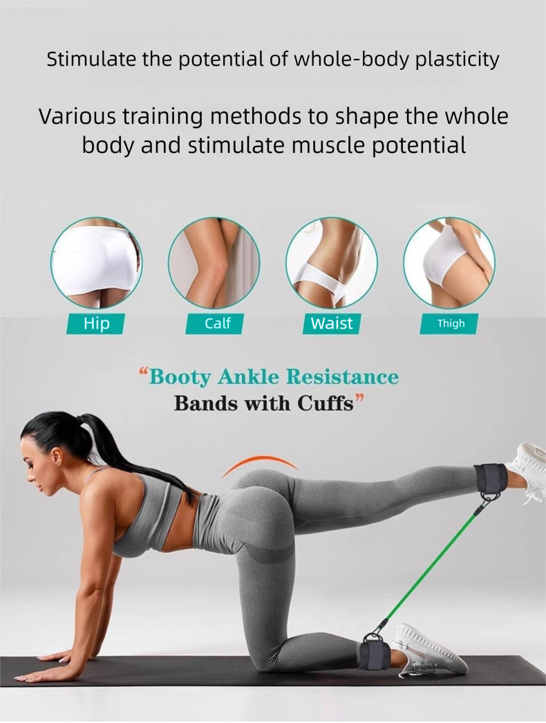 Widerstandsband für Knöcheltraining, Hüftlifting, Fitness-Beintraining, Sport-Schutzausrüstung_voghion.com