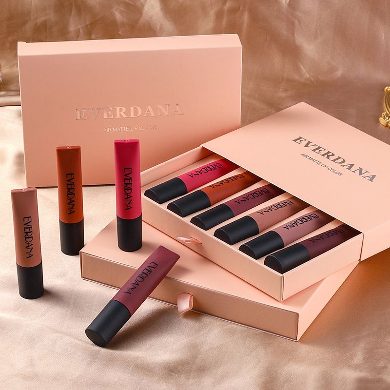 Velvet Matte Box Liquid Lipstick Long lasting Moisturizing, Not Easy to Stain Cup Fading Waterproof Lip Gloss_voghion.com