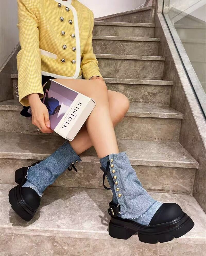 p9/Martin wo, τζιν κοντά πριτσίνια, μπότες δύο τεμαχίων σε στυλ καυτού κοριτσιού, χοντρές σόλες, ψηλόμεσες μπότες για μικρόσωμα άτομα,_voghion.com