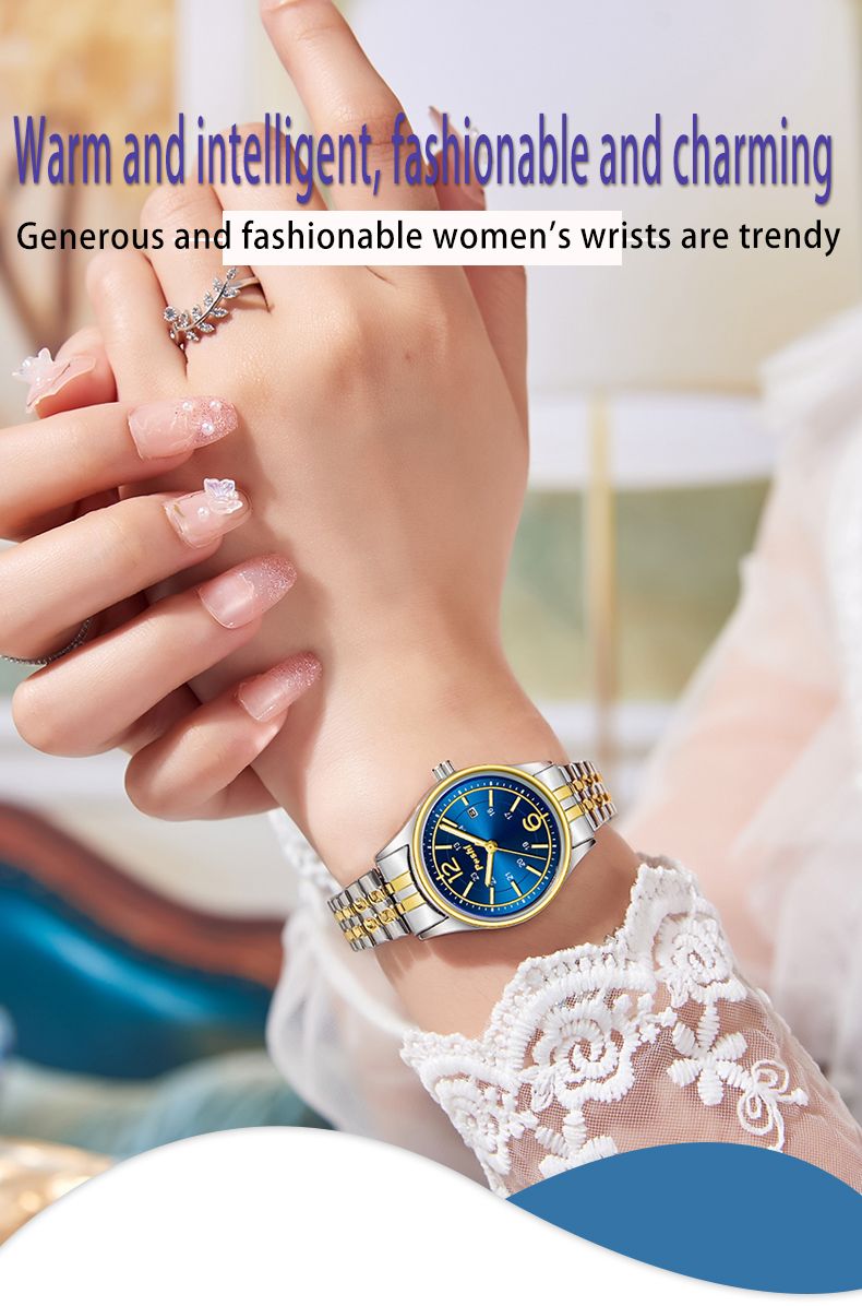 Paar Uhr Mode Lässig Quarz Armbanduhr Luxus Legierung Gummiband Mit Datum Liebhaber Uhren Für Geschenk_voghion.com