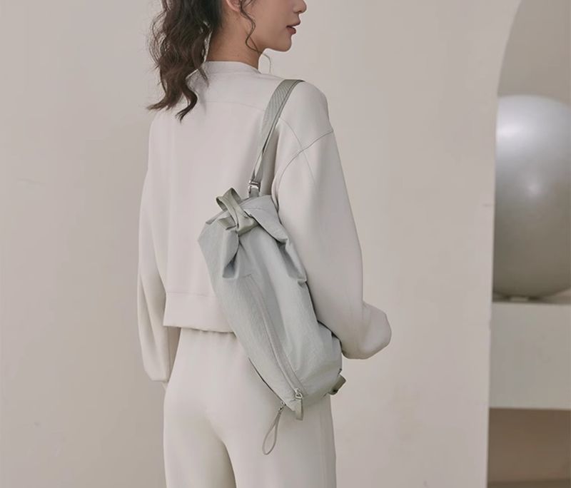 Sac à dos multifonctionnel de sport Lulu Same Style, fermeture éclair SBS, imperméable, pour vélo, bandoulière réglable._voghion.com