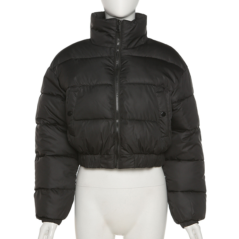 Mode herfst winter donsjas pufferjack en jassen dames kerst bubble cropped bovenkleding warme kleding_voghion.com