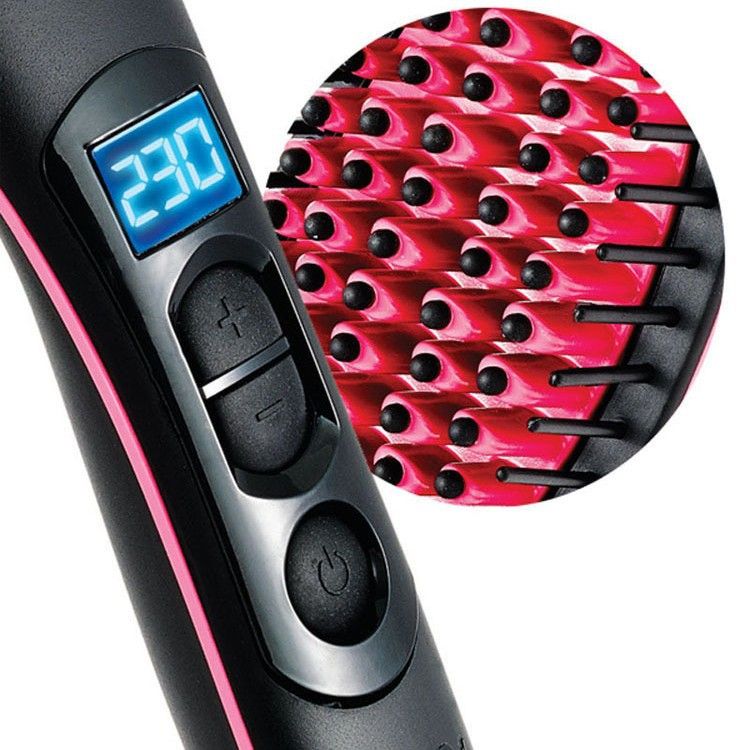 LED Display Hair Styling Dry And Wet Dual-use Straightening Electric Magic Comb Straightener Straight Artifact_voghion.com