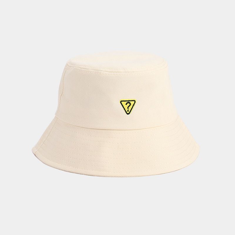 Νέα ετικέτα υφάσματος με ερωτηματικό, φαρδύ γείσο, γυναικείο καπέλο κουβά, πολυχρηστικό καπέλο ηλίου που δείχνει μικρό πρόσωπο, casual καπέλο νιπτήρα για άνδρες_voghion.com