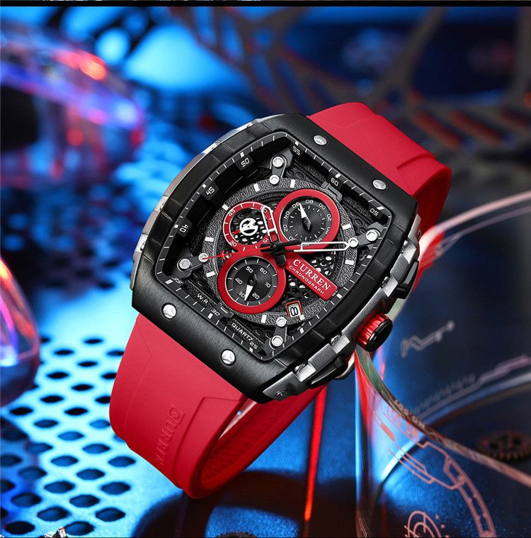 Six Pin Chronograph Watch Men's Fashion Multi Function Watch_voghion.com