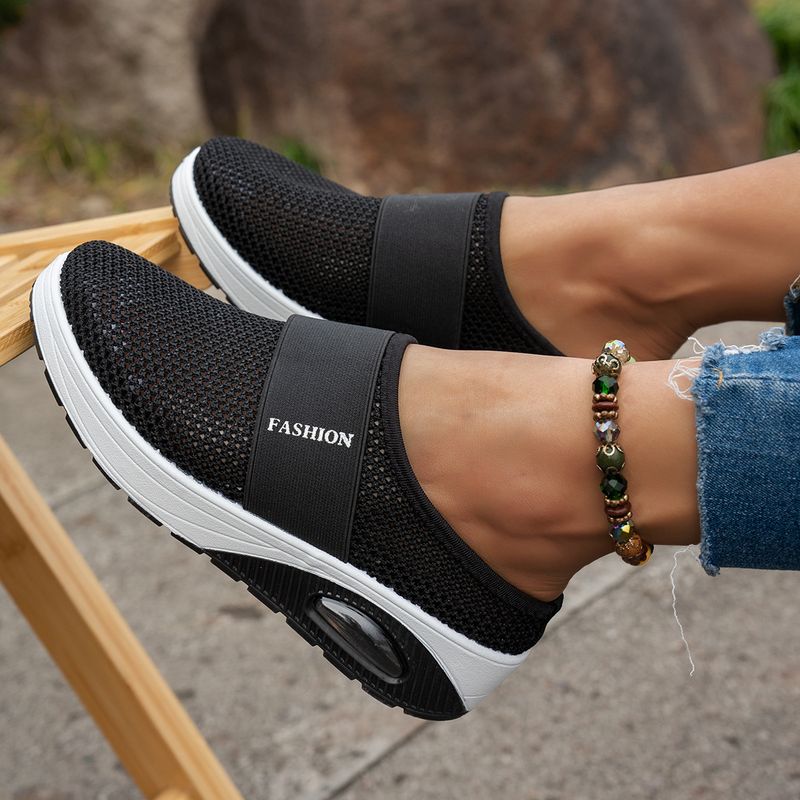 Women's Thick-Soled Half-Slip Soft Sole Non-Slip Slip-On Beach Sandals Plus Size Cushion Shoes_voghion.com