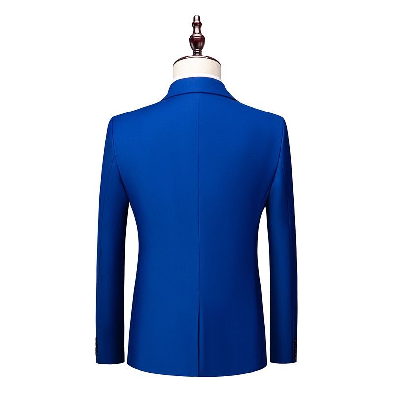 CT 2025 Spring Autumn New Men's Business Slim Fit Notched Lapel Suit Two-Piece Pocket Decoration Plus Size Tuxedo Set_voghion.com