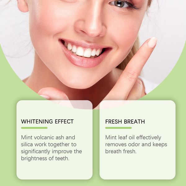 EELHOE Volcanic Ash Tooth Cleaning Toothpaste Improves Yellow Teeth And Gently Cleans Tooth Dirt Daily Care Toothpaste_voghion.com