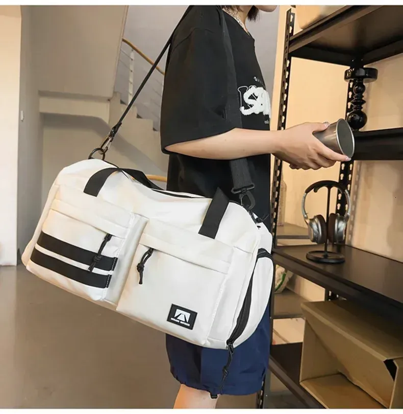 Multifunctional Travel Bag Large Capacity Handbag Short Trip Shoulder Bags Wet Dry Separation Gym Fitness Pack With Shoe_voghion.com