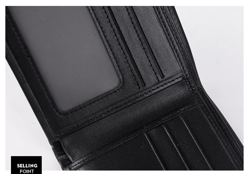 Authentic men's wallet genuine leather 2023 new top layer cowhide men's short leather wallet card bag gift mini_voghion.com