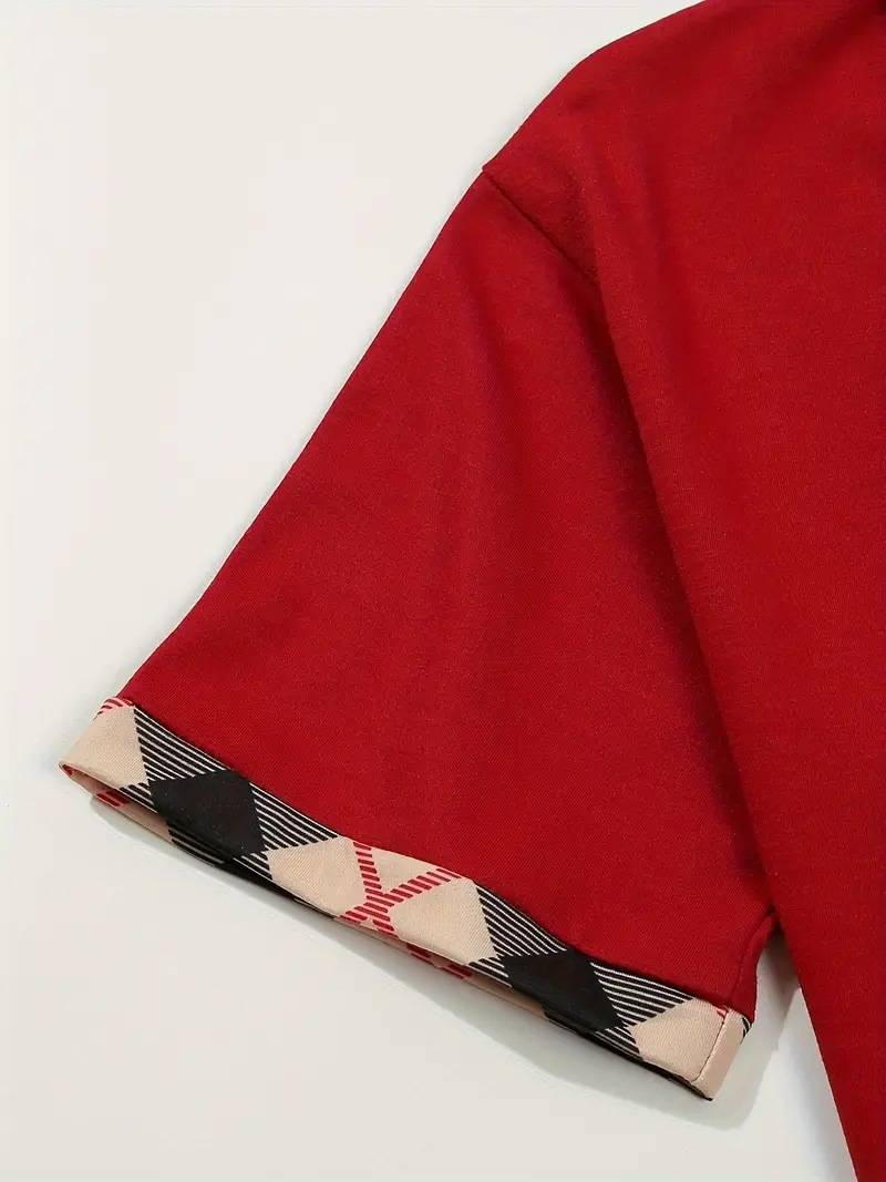 Ropa de hombre, moda de negocios, camiseta de manga corta, polo ajustado para hombre, top con botones_voghion.com
