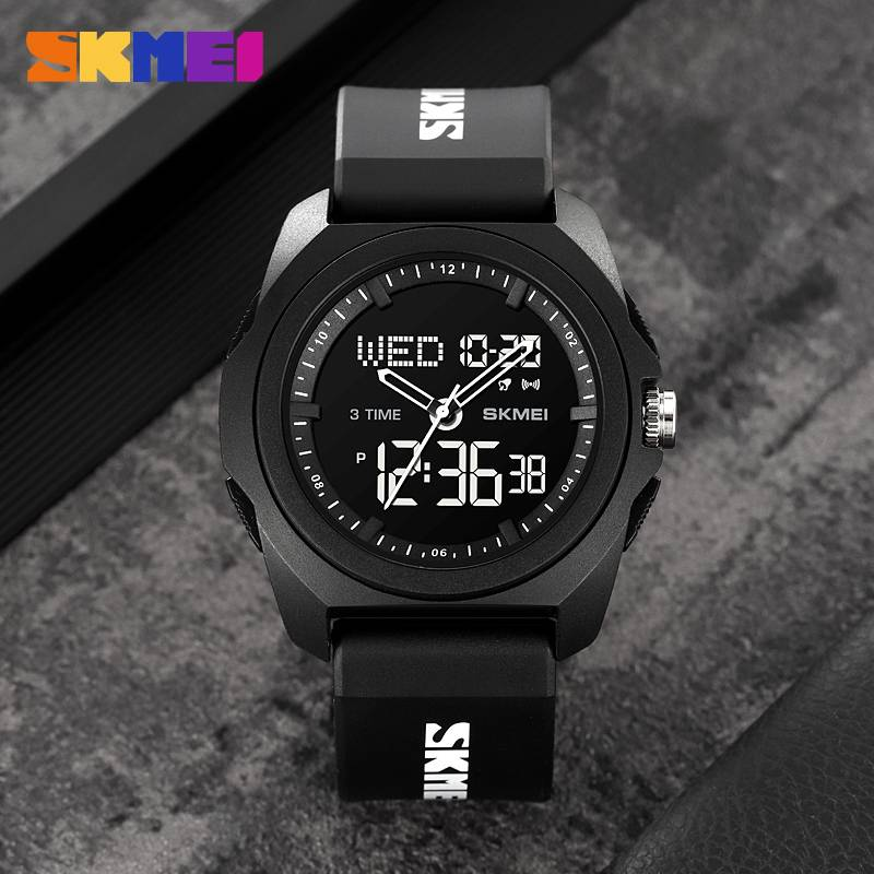 SKMEI 2199 Dijital Saat: 50 metre su geçirmez, ABS kasa, TPU kayış, kronometre, alarm, EL arka aydınlatma, 12/24 saat, geri sayım_voghion.com