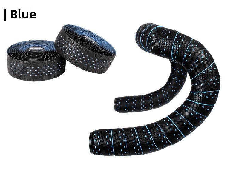TOOPRE Road Fixed Gear Bike Strap Anti-Slip Breathable Sweat-Absorbing Silicone Bent Handlebar Perforated Tape_voghion.com
