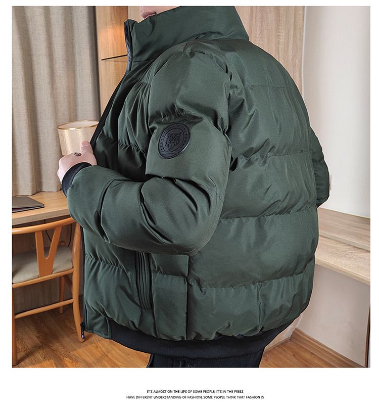 Men's Winter Down Jacket With Hood 550 Fill Power White Goose Down Slim Fit, Water-Resistant Machine Washable Lightweight Warm Coat_voghion.com