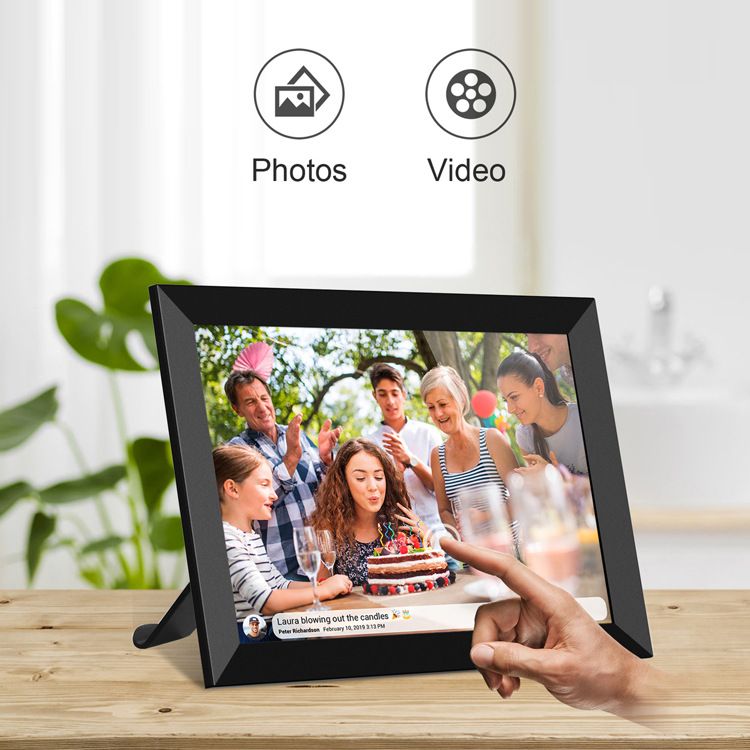 Digitale 10.1 pollici Frameo Cloud Frame Smart Touch WiFi Remote Photo Transfer Hot_voghion.com