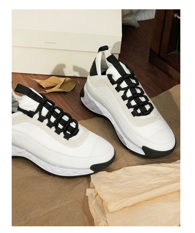 Scarpe Torre con suola spessa e profumate, scarpe casual da ginnastica alte, da donna, adatte a tutti i tipi di Internet, scarpe bianche alla moda._voghion.com