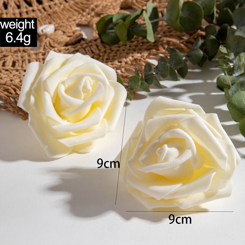 Set di gioielli da donna, moda romantica, tutti abbinati, orecchini pendenti con nappa a forma di fiore grande tridimensionale colorato, orecchini con fiore simulato_voghion.com