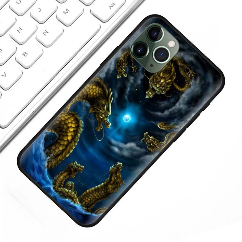 Applicable To IPhone15 Mobile Phone Case Guochao China Wind Dragon Totem Mobile Phone Case_voghion.com