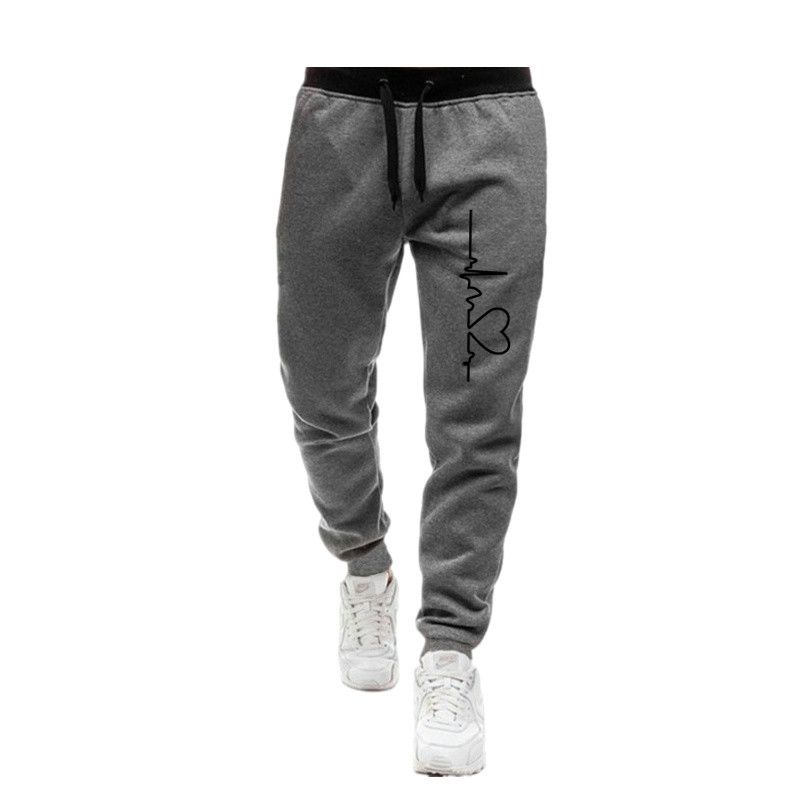 Herrenmode Print Lange Hosen Herbst und Winter Fleece Casual Jogginghose Bottoms mehrfarbig Jogging Fiess Sports_voghion.com