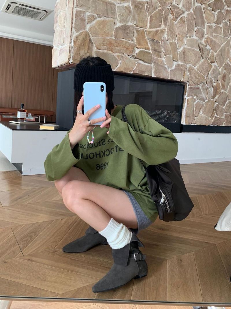 Stivali da equitazione da cowboy western con tacco basso, stile western, stile retrò francese, reversibili, da donna, autunno inverno 2025_voghion.com