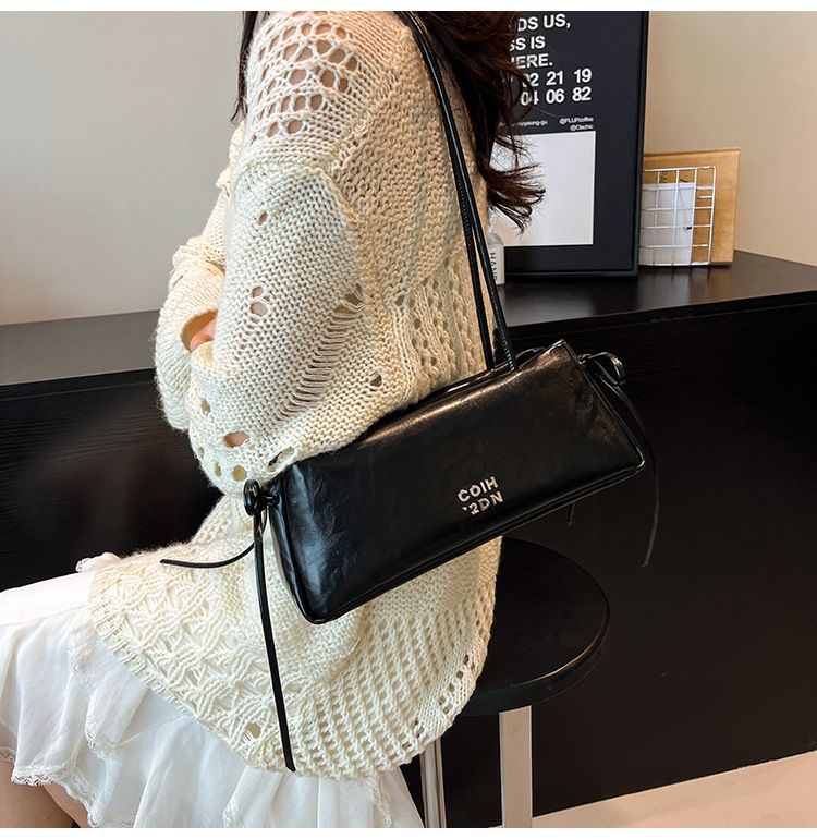 Stylowa damska torebka na ramię w stylu retro – mała torba typu hobo do codziennego użytku, modna torebka ze skóry PU z zapięciem na zamek błyskawiczny, rozmiary 7–11_voghion.com