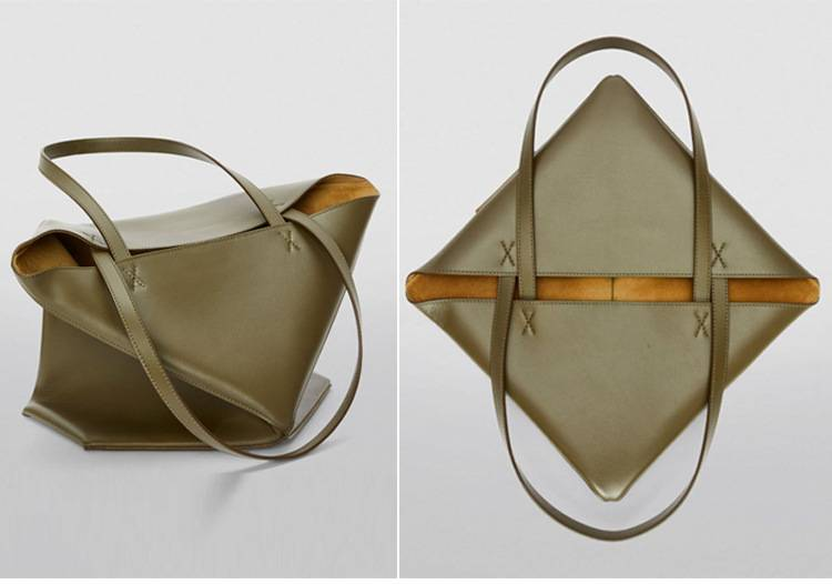 Neue verformte geometrische Falt-Einkaufstasche mit großem Fassungsvermögen, Schultertasche, Achseltasche, Unisex-Tasche_voghion.com