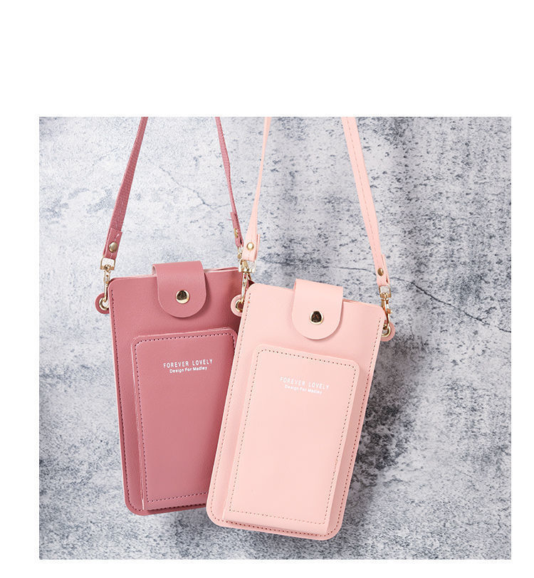 Borsa per cellulare Mini touch screen da donna Borsa per cellulare da studente Piccola borsa a tracolla Piccola borsa carina Portamonete_voghion.com