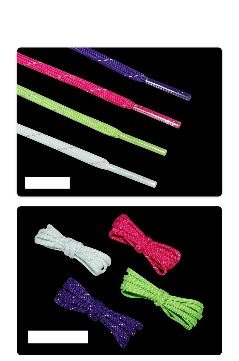 Lacci piatti riflettenti da 4,5 mm in twill singolo_voghion.com