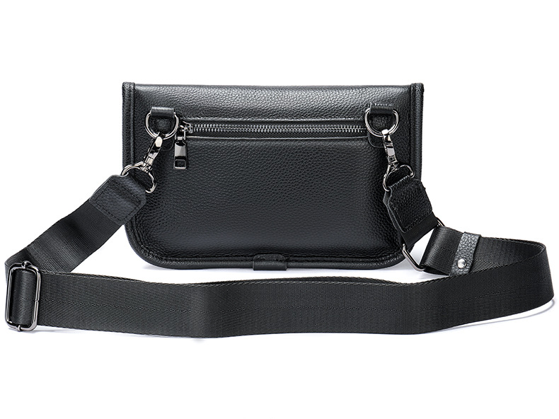 Borsa da uomo in vera pelle, piccola borsa da torace, primo strato di pelle bovina, borsa a tracolla da uomo di alta qualità, semplice borsa a tracolla da uomo_voghion.com