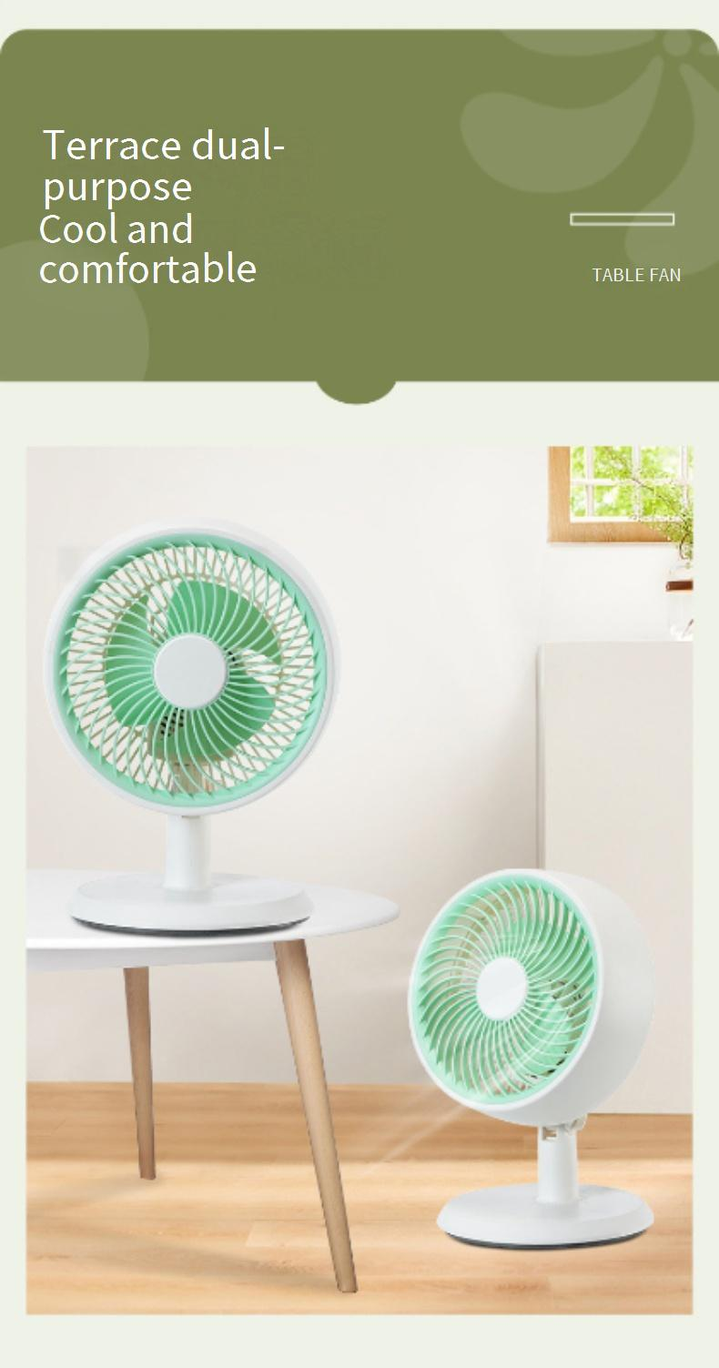 Small Desk Fan With Strong Airflow - Quiet Oscillating Table Fan For Home & Office Personal Air Circulator_voghion.com