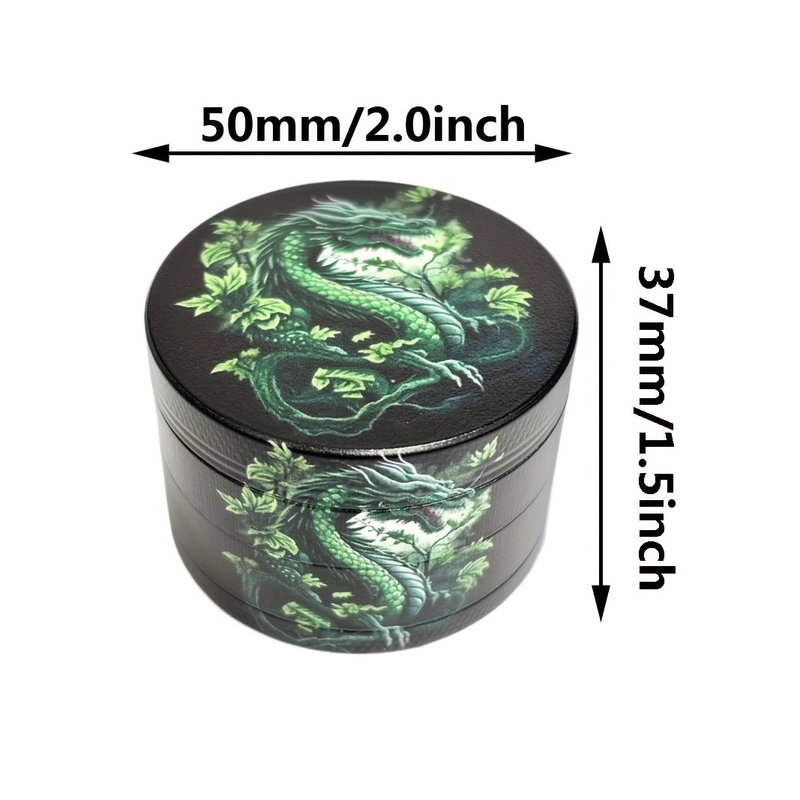 1 Piece Beauty Pattern Grinder 4-layer Zinc Alloy Multi-function Multi-function Grinder Portable Grinder_voghion.com