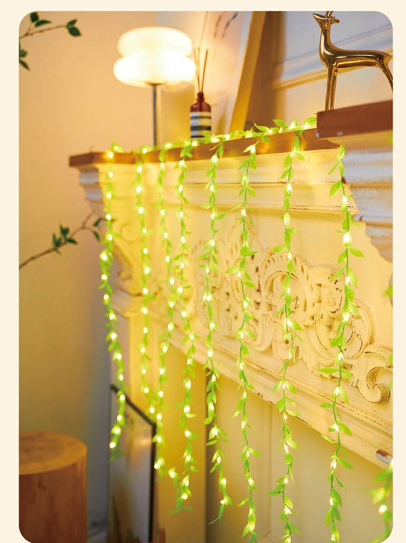 180 LED-Kupferdraht-Lichterkette, wasserdichte Lichterkette für den Außenbereich für Garten, Balkon, Vorhangdekoration, warmweiße und mehrfarbige Optionen_voghion.com