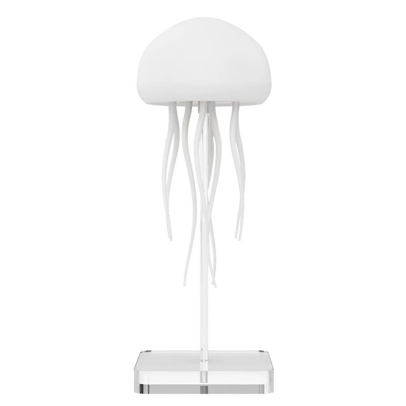 Luminária de água-viva que muda de cor – Controle de voz, movimento flutuante, luz ambiente LED gradiente para quarto e festa (alimentada por USB)_voghion.com