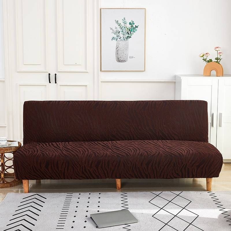 Copridivano elastico, copridivano estensibile a copertura totale, tessuto in poliestere spesso, design senza braccioli, colori a righe e tinta unita_voghion.com