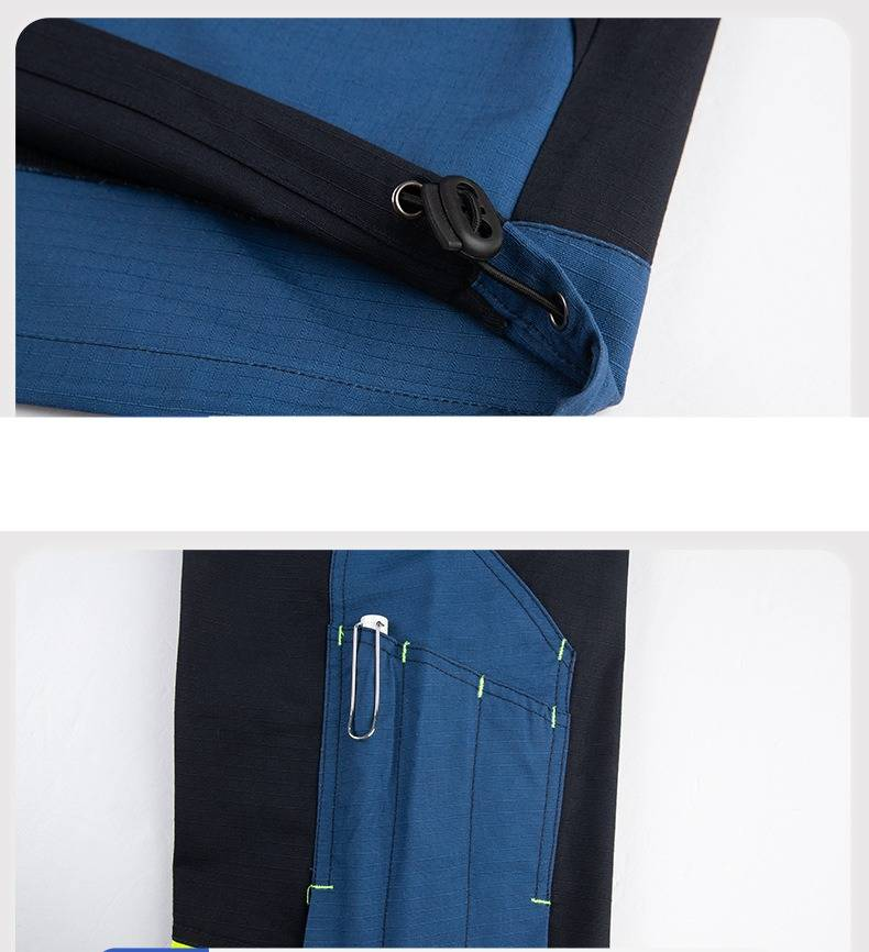 Durable Rip-Resistant Workwear Set For Men - Construction, Mining & Electrical Labor - Breathable Polyester-Cotton Blend_voghion.com