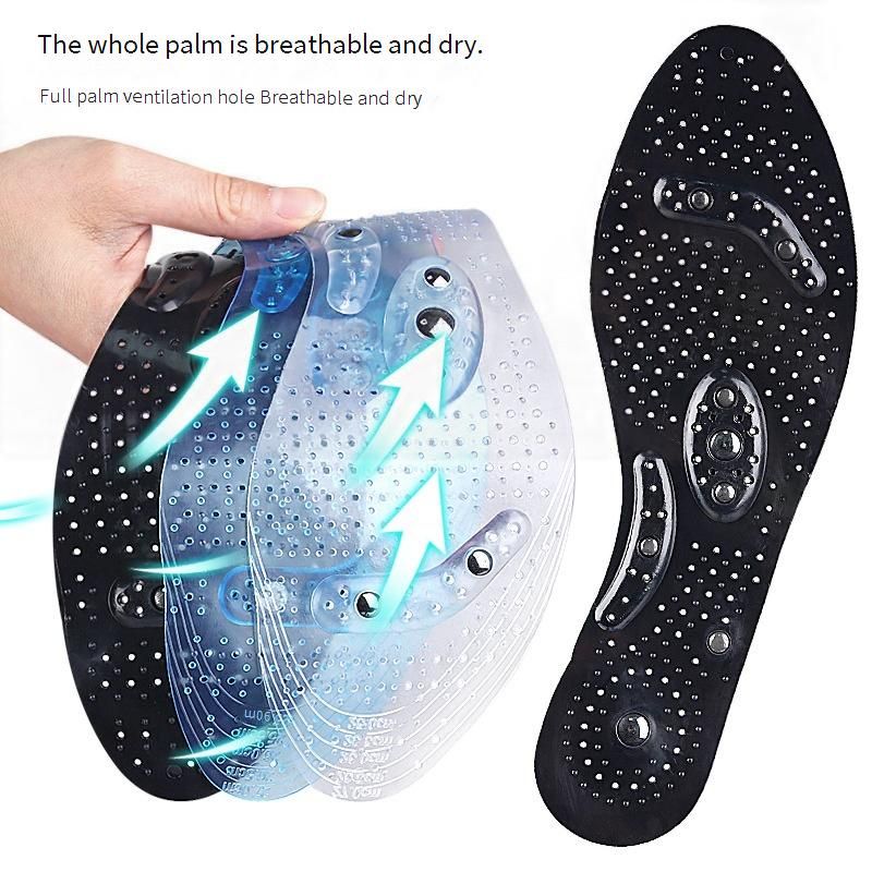Breathable Magnetic Shoe Insoles With 8 Massage Stones - Adjustable & Cushioned For Men & Women - Universal Fit For Sports & Daily Wear_voghion.com