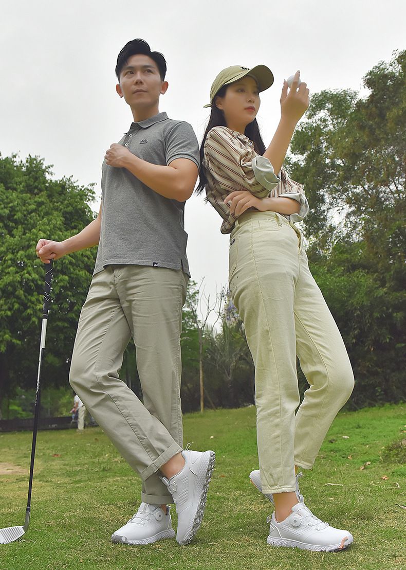 Golf Shoes For Men And Women With Waterproof Rotating Buttons, Couple's Golf Shoes, Casual Sports Shoes_voghion.com