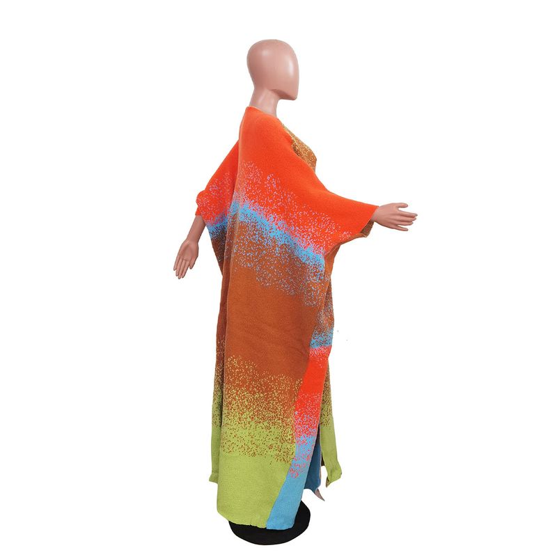 Odzież damska Luźny, swobodny, dzianinowy, długi płaszcz_voghion.com