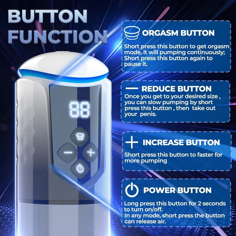 Lebo Digitalanzeige Wasserbad-Trainingsgerät LED-Licht Penisstimulationstraining Männlicher Masturbator für Erwachsene Sexspielzeug_voghion.com