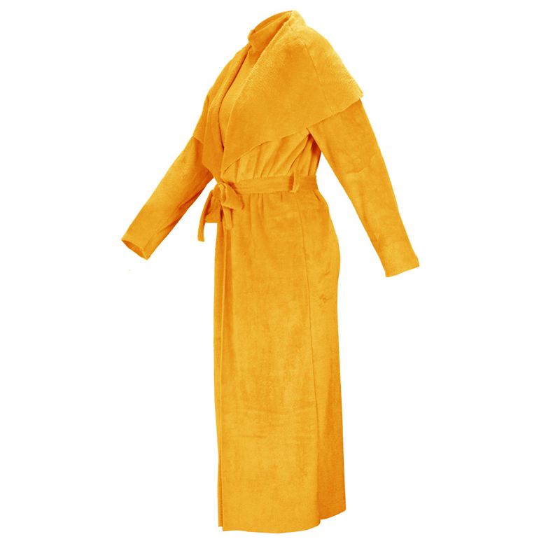 Women's clothing temperament dress and coat two-piece fashion loose long cardigan velvet suit_voghion.com