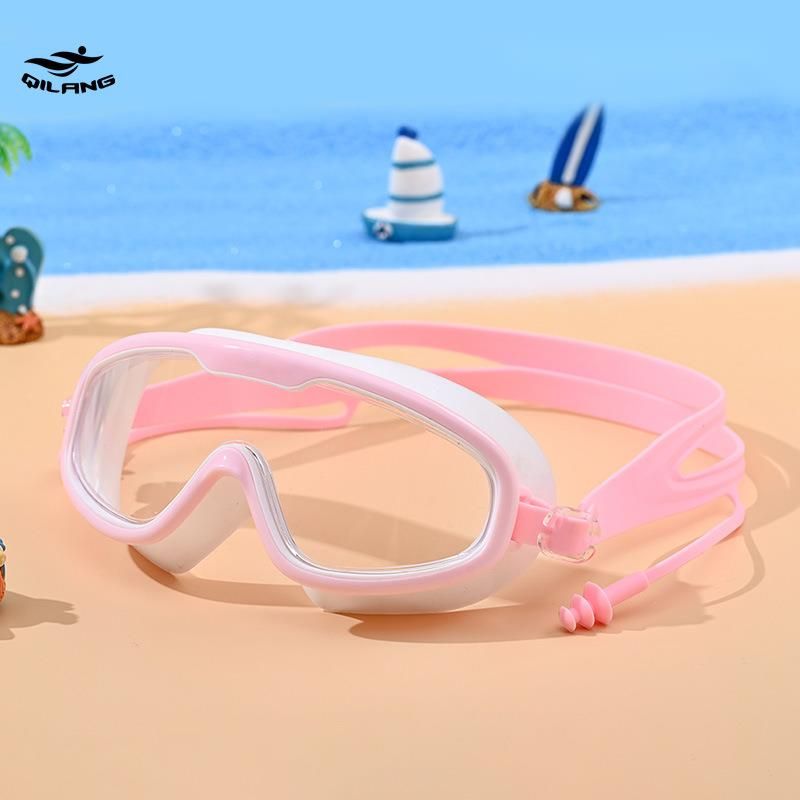 Kinderzwembrillen Jongens en Meisjes HD Anti-condens Waterdicht Groot Montuur Bril Zwembad Professionele Zwem- en Duikuitrusting_voghion.com