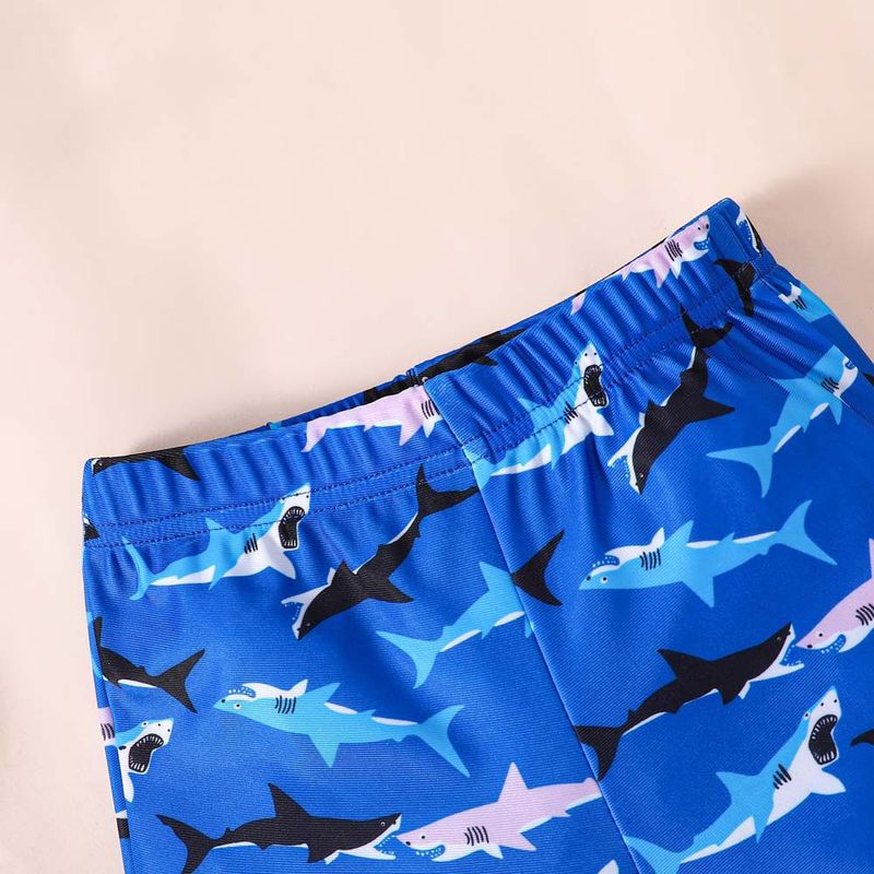 Traje de verano para niño, jersey de dinosaurio, pantalones cortos, traje de dos piezas, moda europea y americana, traje de baño de playa de secado rápido para niños._voghion.com
