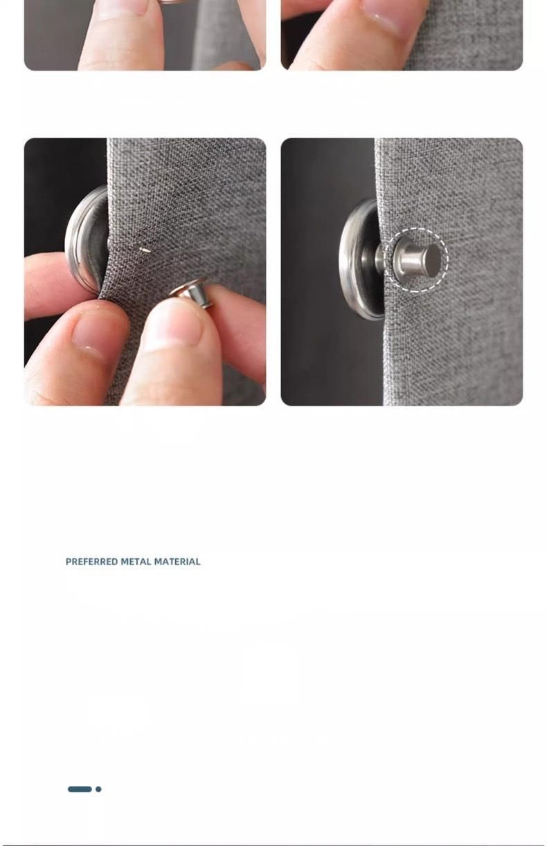 Tiebacks Curtain Fixing Device Ring Anti-Light Leakage Magnetic Closure Magnet Pair Buckle_voghion.com