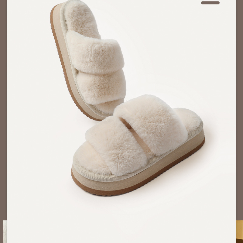 Pantofole di cotone autunnali e invernali da donna, per interni ed esterni, per la casa, silenziose, in peluche, antiscivolo, soffici_voghion.com