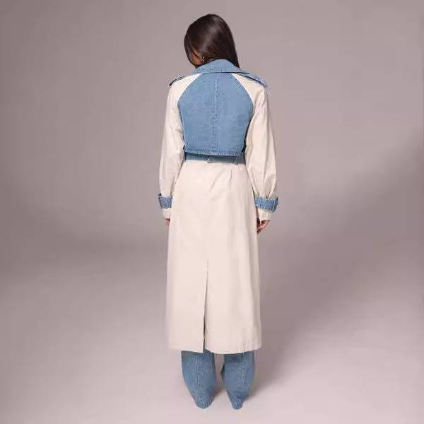 Dammekleeder nei Stroossemoud, Patchwork-Jeansjacket_voghion.com