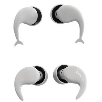 Tapones para los oídos con clip para la nariz y los oídos, nuevos tapones para los oídos con reducción de ruido para dormir, tapones para los oídos impermeables para nadar, tapones para los oídos de repuesto con forma de pez, tapones para los oídos Pure Earplugs_voghion.com