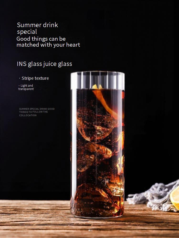 Copo reto Collins - Copo alto para coquetel Highball para chá gelado Long Island, Mojito e bebidas mistas (Copo transparente premium de 12 oz para utensílios de bar)_voghion.com
