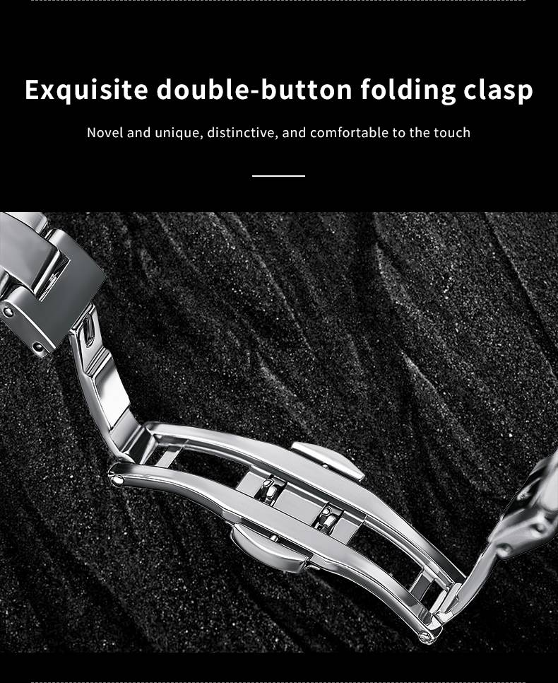 ROERDUM Silver Tiger Daytona Series - Bracelet en alliage, cadran argenté, montre mécanique élégante pour homme_voghion.com